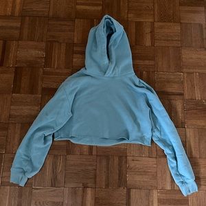 Aritzia TNA - light blue cropped hoodie  / Size M / worn 5x